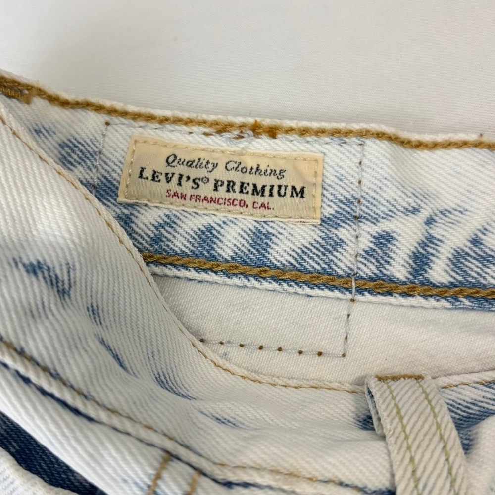 Levi's 501 '81 Jeans Women 26/29 Acid Wash Rare R-ONLY Blank Tab - Picture 7 of 11